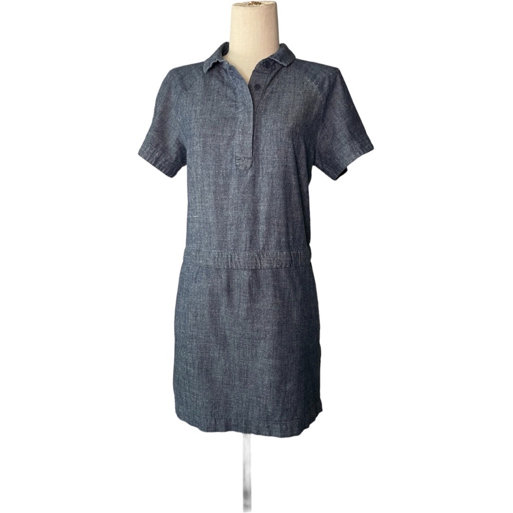 Kate Spade Saturday Short Sleeve Denim Convertible Top Dress